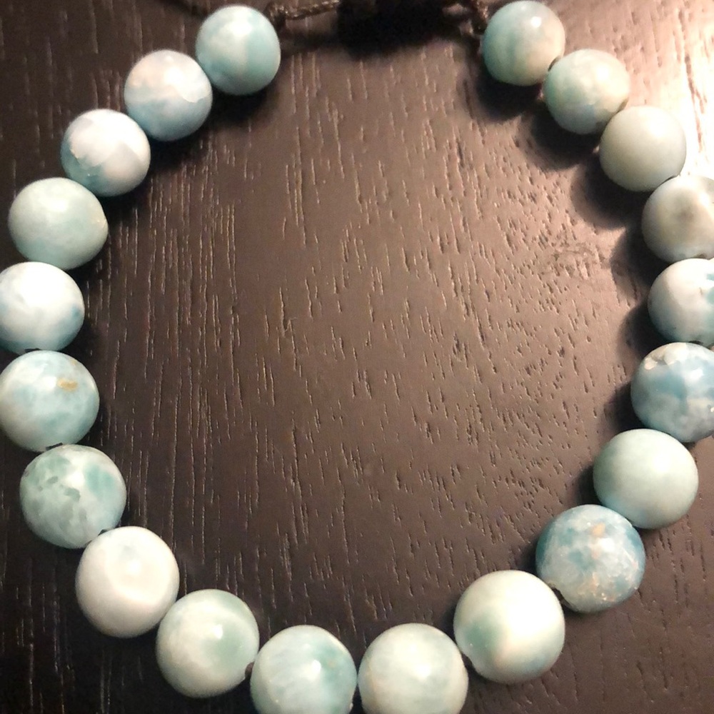 Larimar Beaded Adjustable Bracelet - image 3